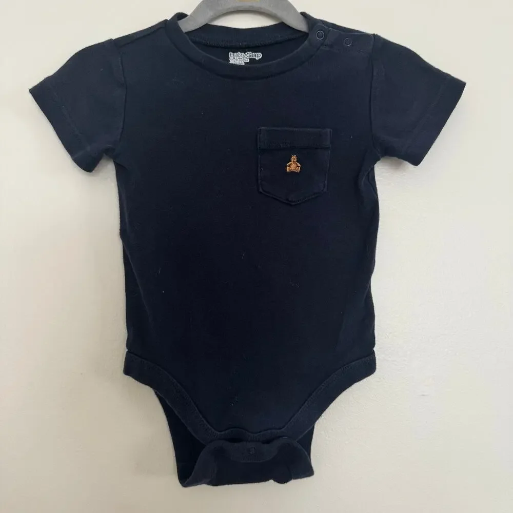 babyGap Onesie Bundle, 2 Items:  Both with Embroidered Bear
